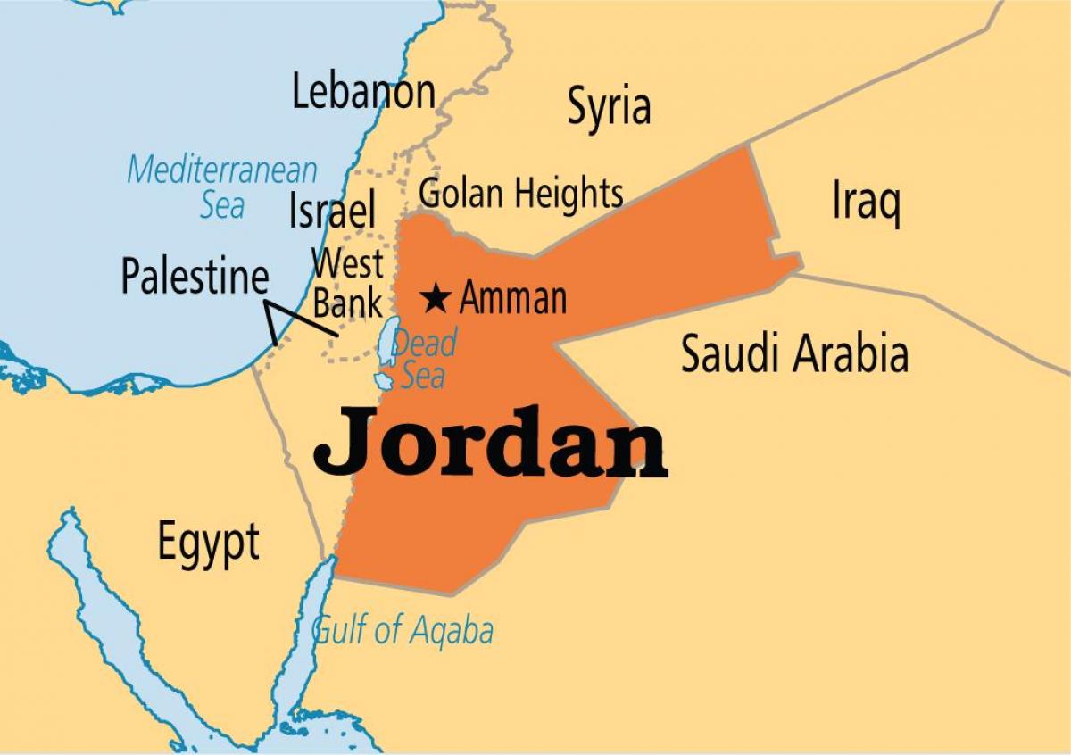 Jordan peta lokasi