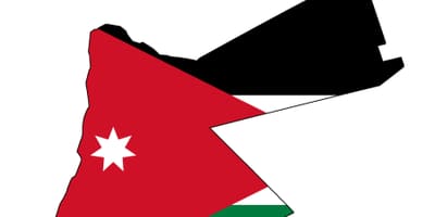 Peta Jordan peta bendera