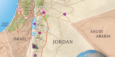 Kerajaan Jordan peta